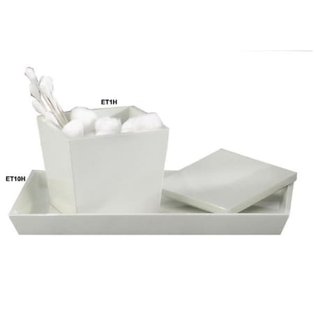 Nu Steel Elegant Collection Amenity Tray - White Resin, 3PK TA578068